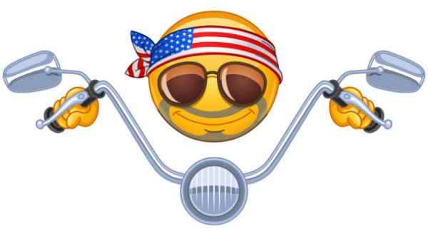 Мотоциклист без фона