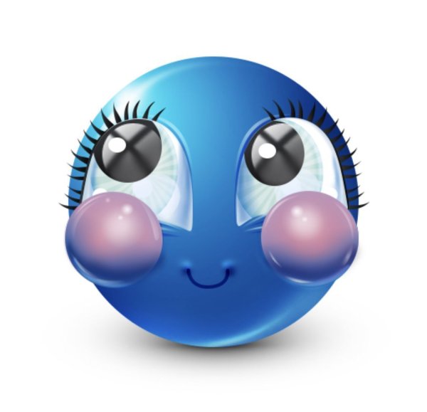 Синие эмодзи