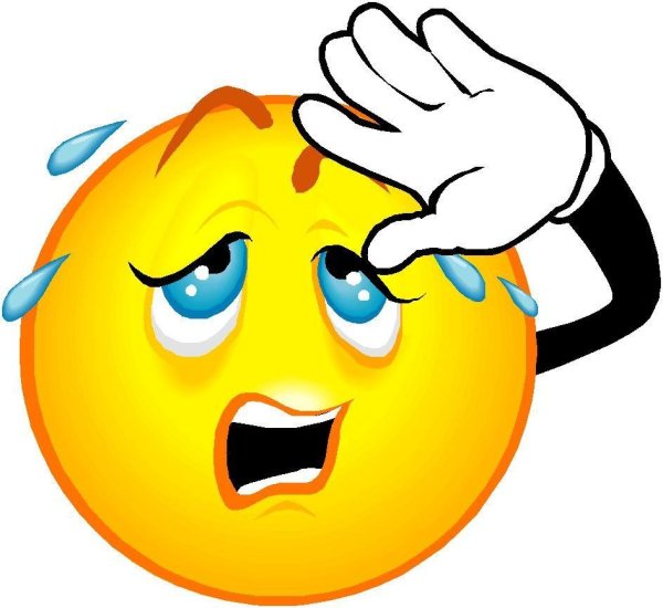 Смайлик вспотел