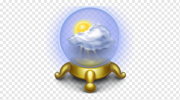 Гадальный шар на прозрачном фоне