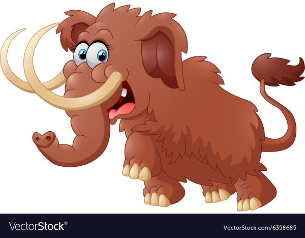 Мамонт смешной рисунок