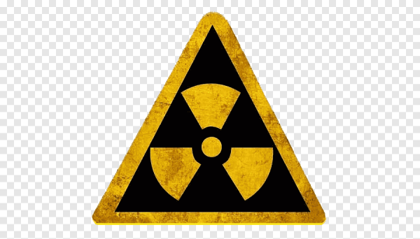 Значок радиации в треугольнике