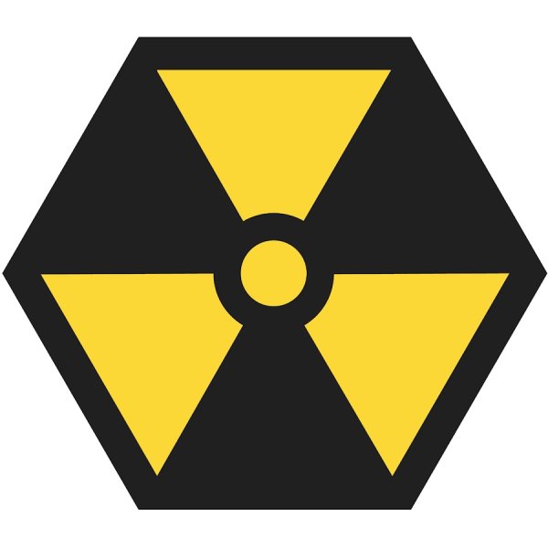 Знак радиоактивной опасности сталкер