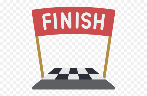 Финиш надпись