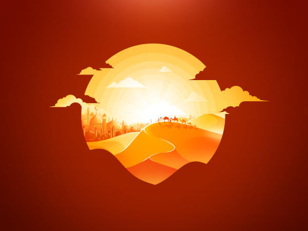 Sahara Desert illustration