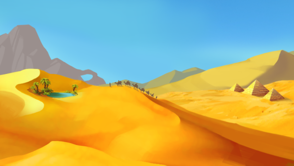 Пустыня 2д Оазис