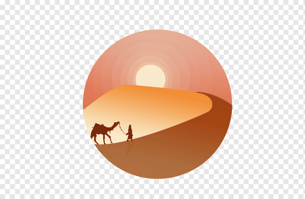 Пейзаж в круге пустыня