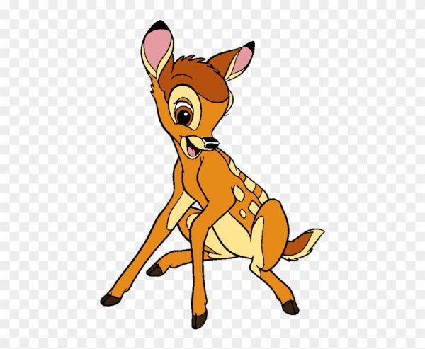 Олененок мультяшный