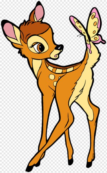 Бэмби с бабочкой