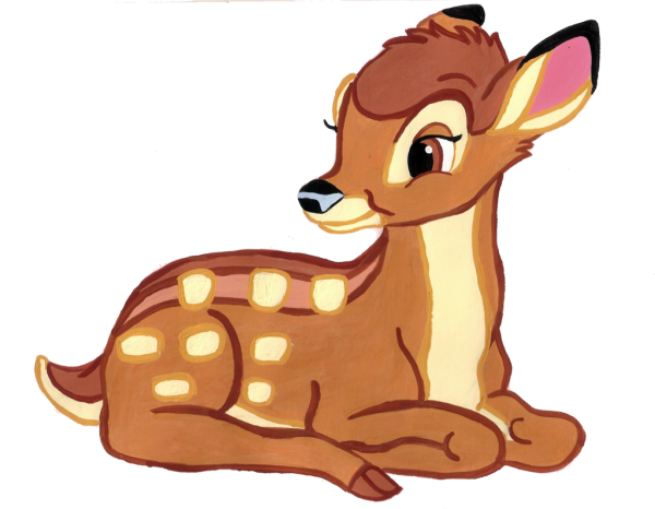 Олененок мультяшный