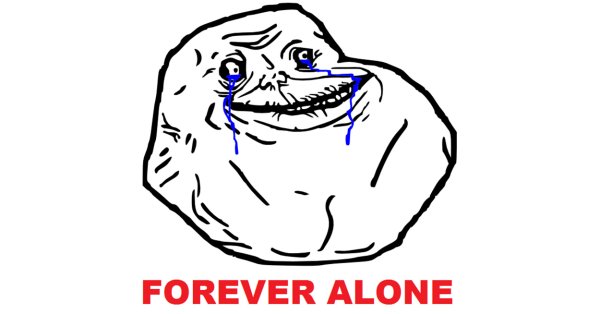 Вечно один Мем