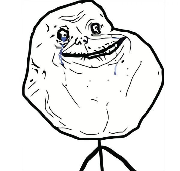 Аватарка Forever Alone