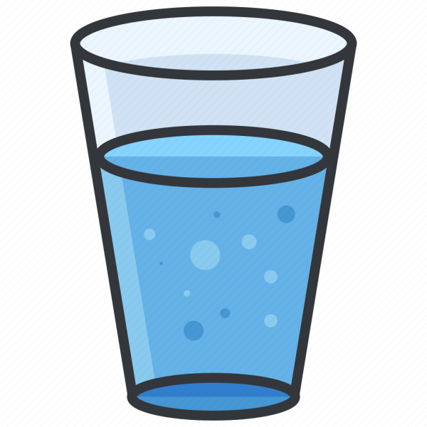 Стакан воды мультяшный