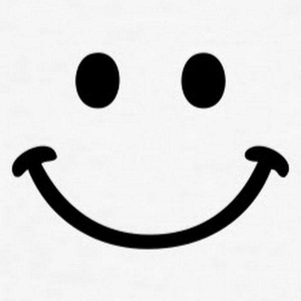 Смайл черно белый