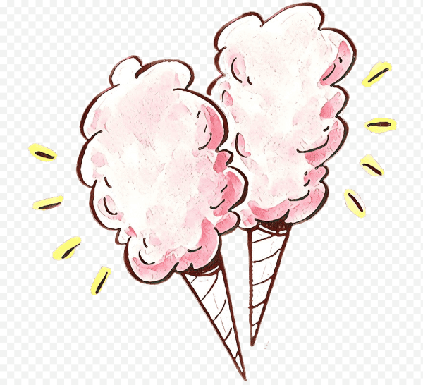 Сахарная вата без фона