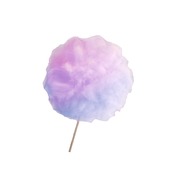 Сахарная вата на белом фоне