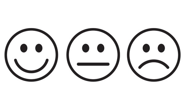 Смайлики для рефлексии черно белые