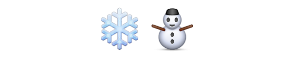 Эмодзи зима