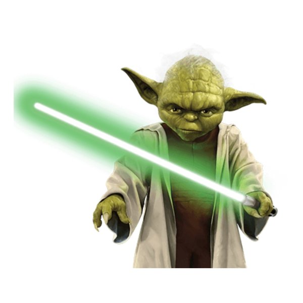 Йода на белом фоне