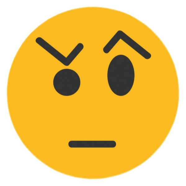 Смайлик с поднятой бровью