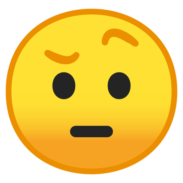 Смайлик с приподнятой бровью