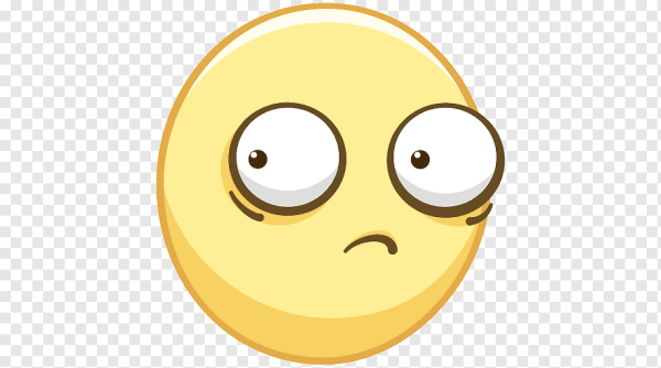 Смайлик с покрасневшими глазами