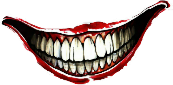 Улыбка на черном фоне