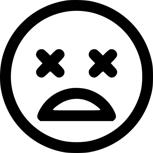 Смайл с крестиками вместо глаз