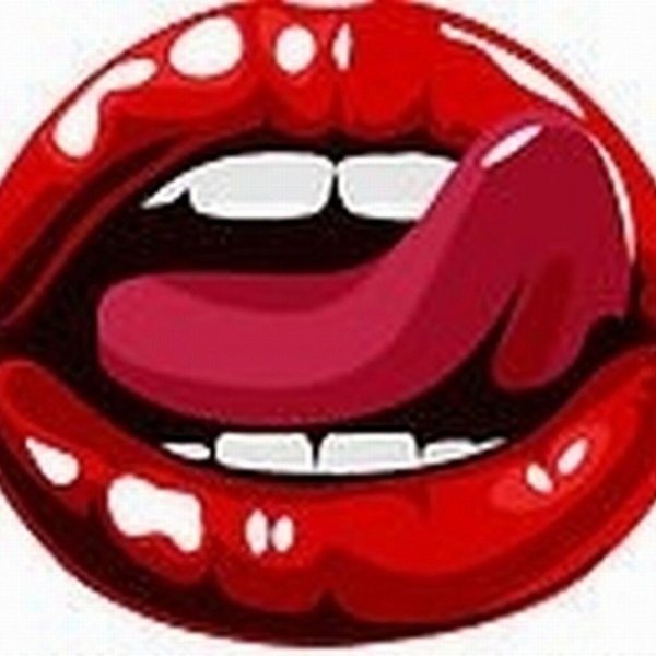 Открытый рот с языком рисунок