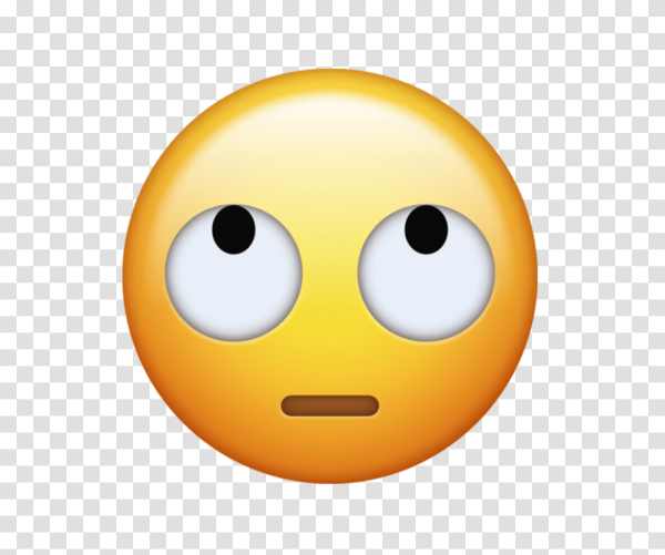 Смайлик с закатанными глазами