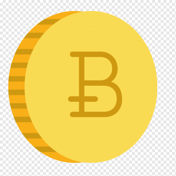 Монета биткоин нарисованная