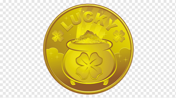 Желтая монета