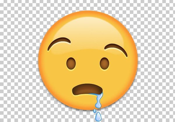 Смайлик со слюнями