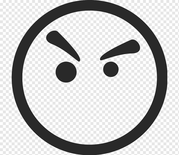 Сердитый смайлик