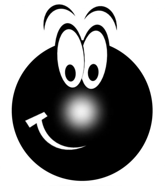 Смайлы черного цвета