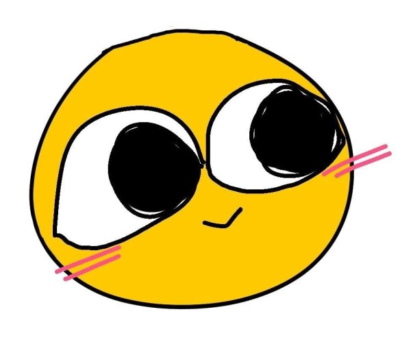 Смайл с большими глазами