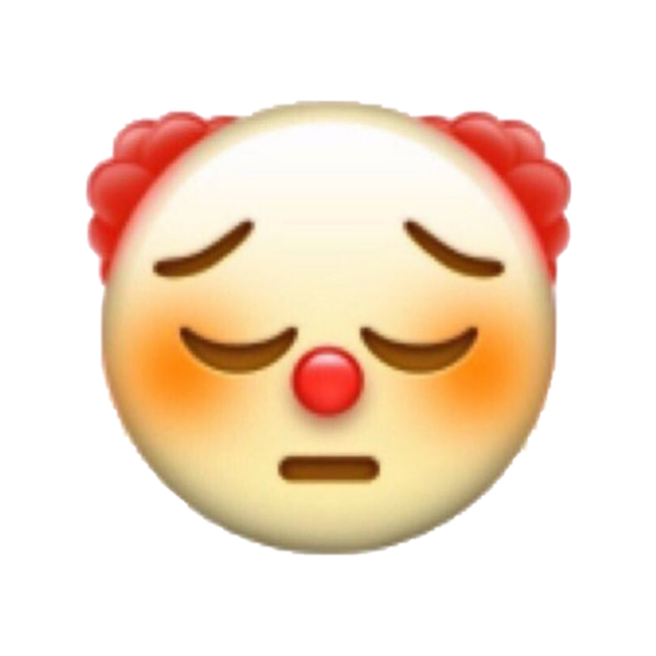 Грустный клоун ЭМОДЖИ