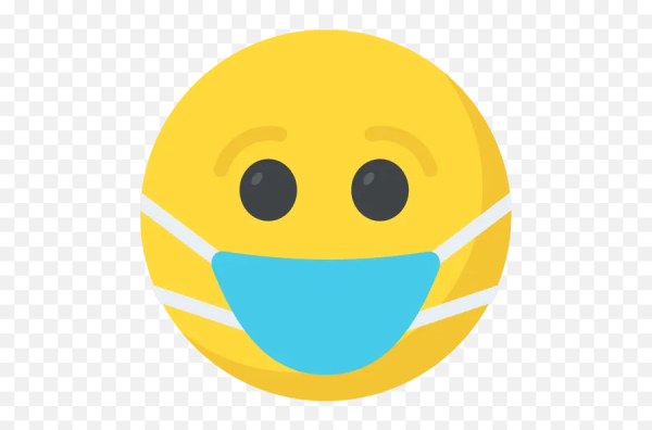 Смайл с маской на лице