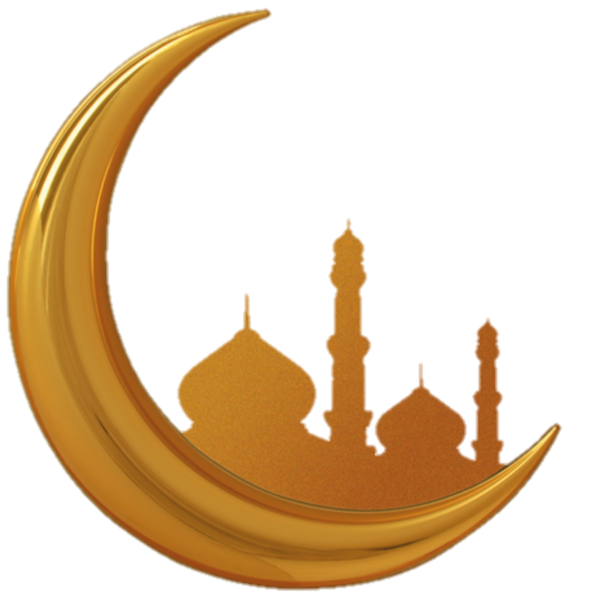 Мусульманский полумесяц с мечетью