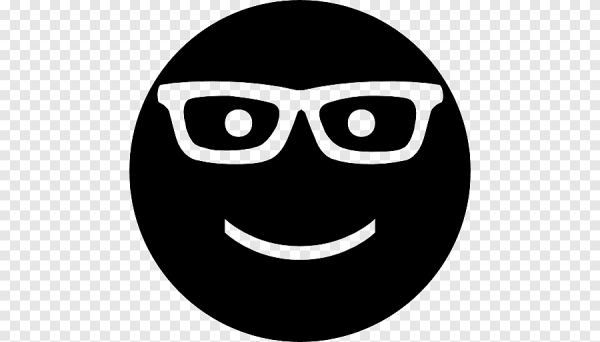 Смайлик в очках вектор