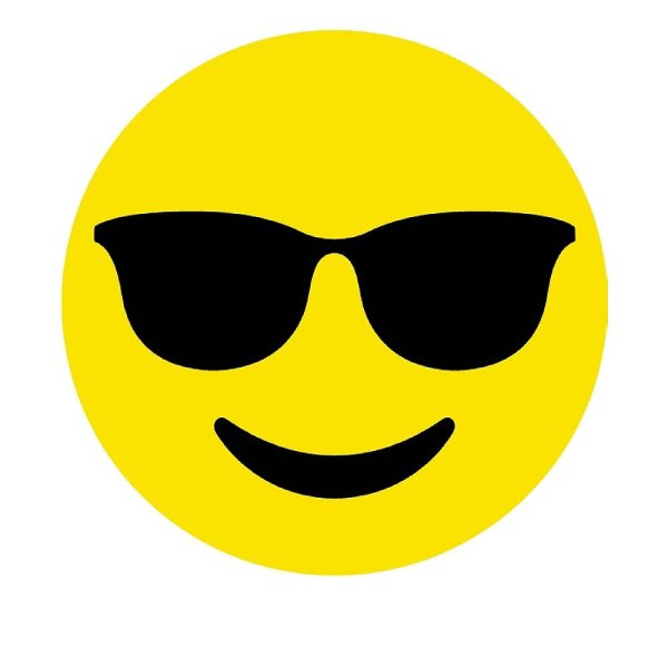 Смайлик в очках рисунок