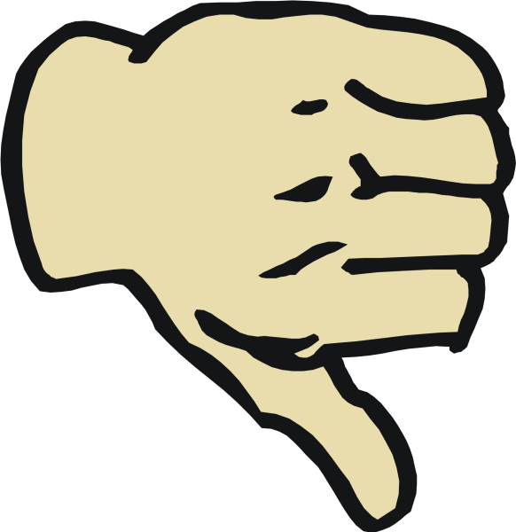 Большой палец вниз