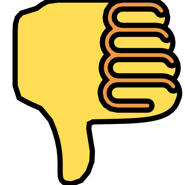 Палец вниз Смайл