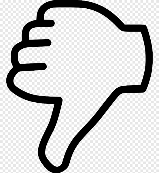 Большой палец вниз