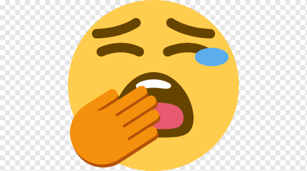 Эмодзи зевает