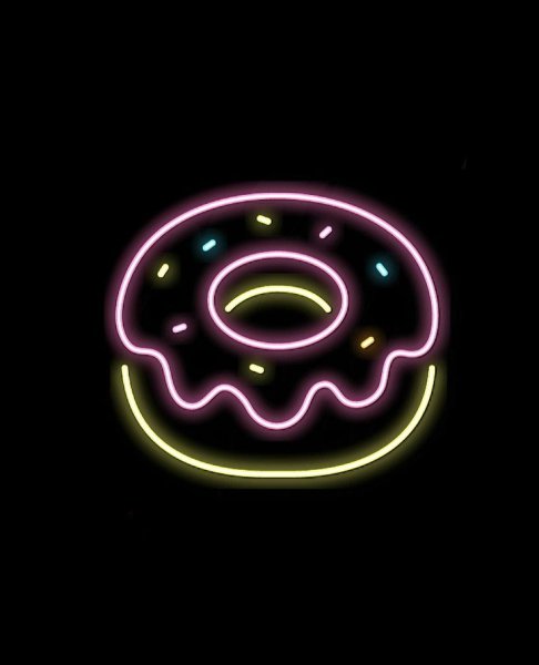 Неоновые рожицы