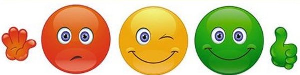 Зеленый радостный смайлик