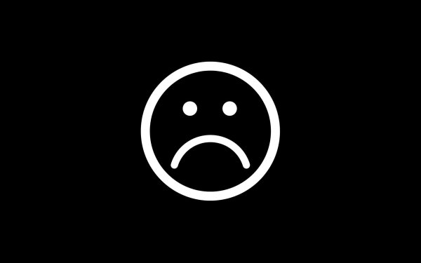 Смайл на черном фоне