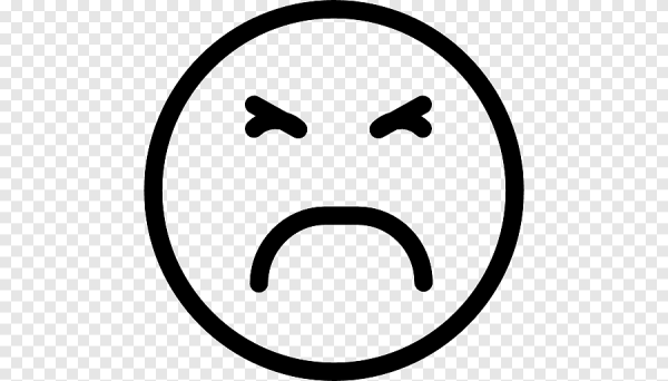 Значок грустный смайлик
