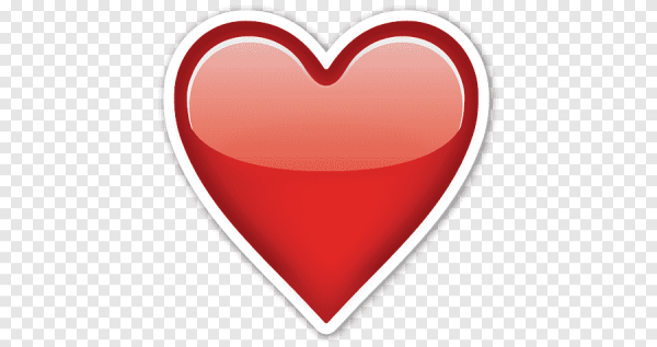 Красное сердечко смайлик